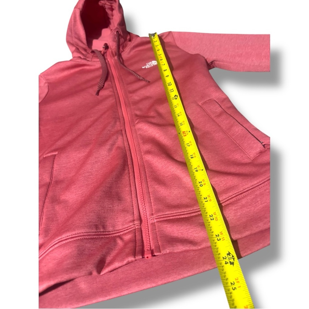 The North Face Pink Utility Jacket Long Sleeve Fleece Interior Hooded Sweatshirt - Picture 8 of 16